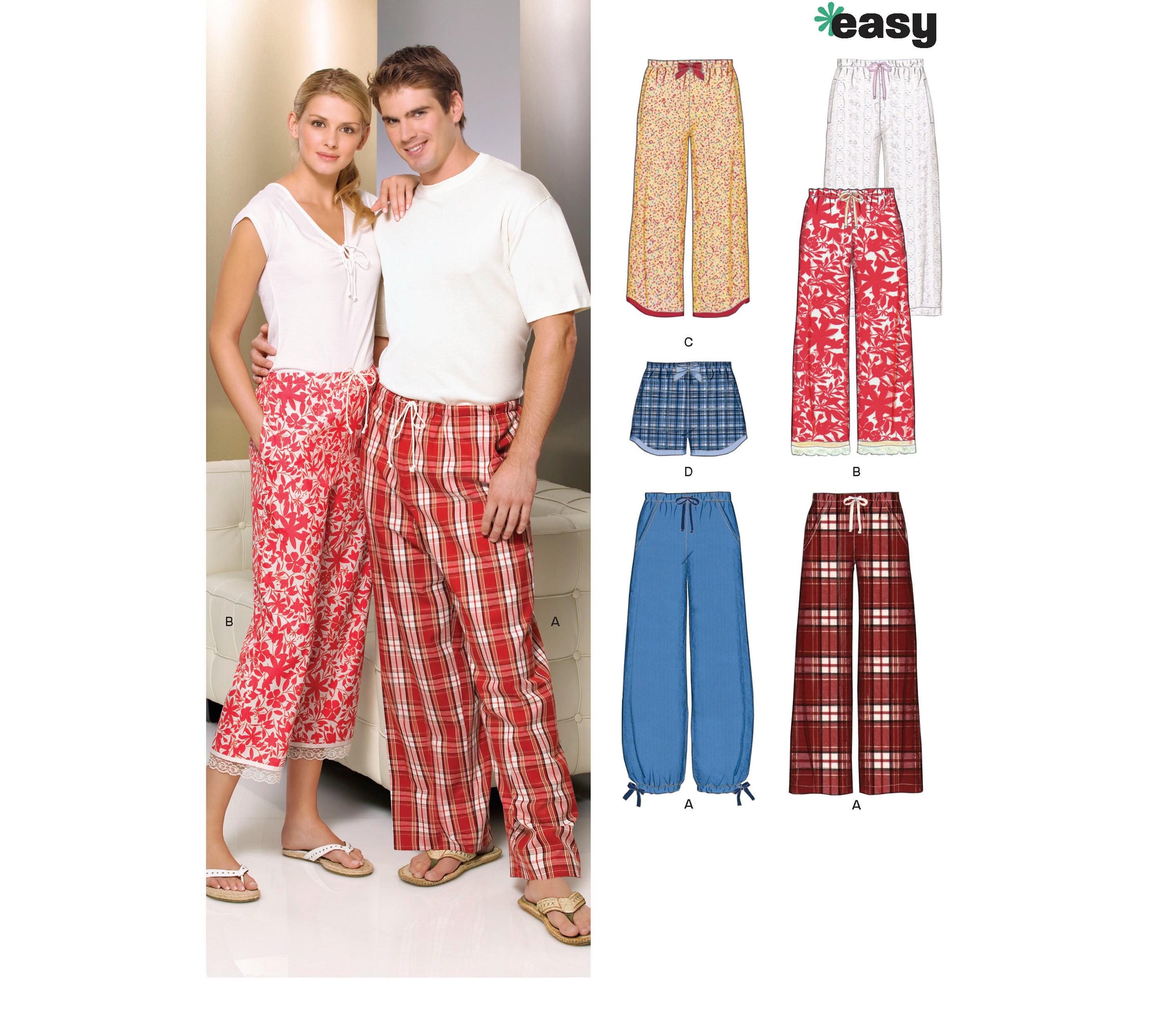 Mens pajama pant pattern hotsell