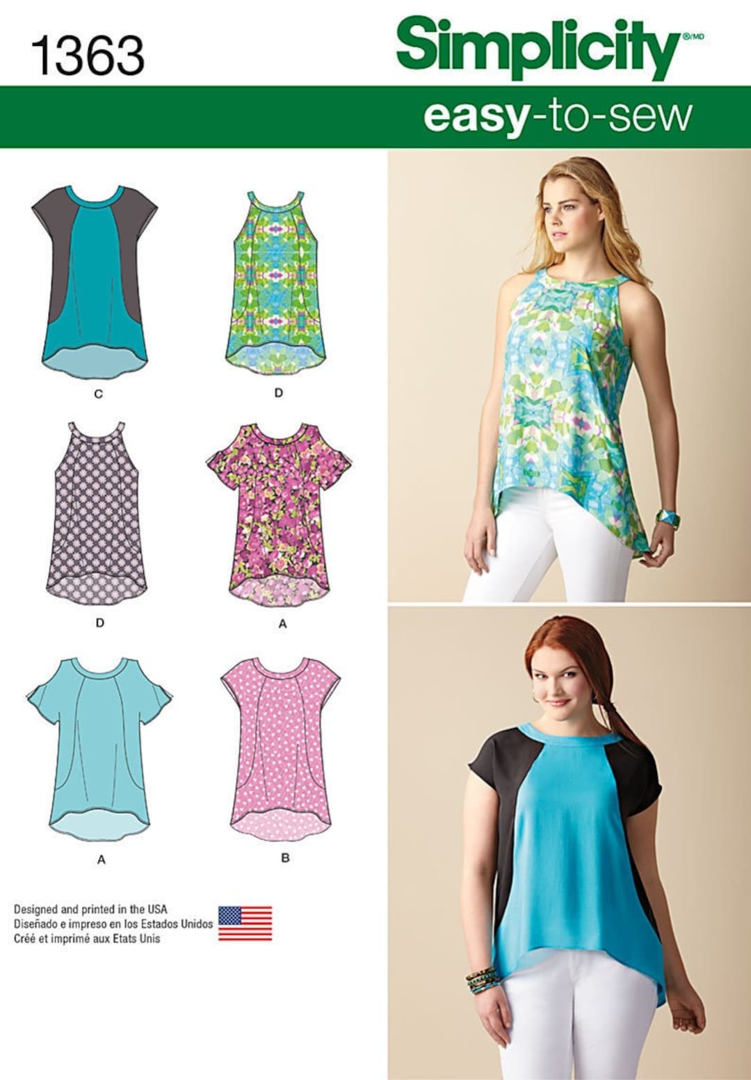 Easy Sewing Pattern for Womens Tops, Tank Tops, Pullover Tops, Halter ...