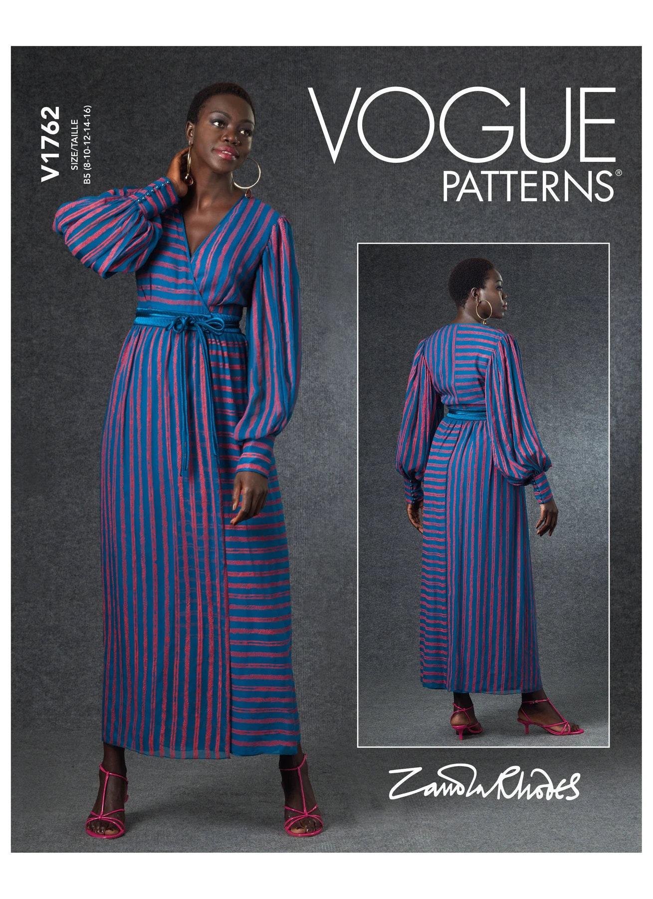 Vogue Sewing Pattern for Women's Dress Wrap Dress - Etsy Singapore