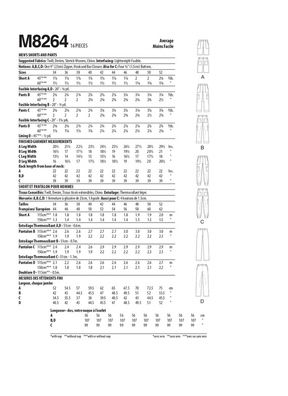 Talla 34 online hombre pantalon