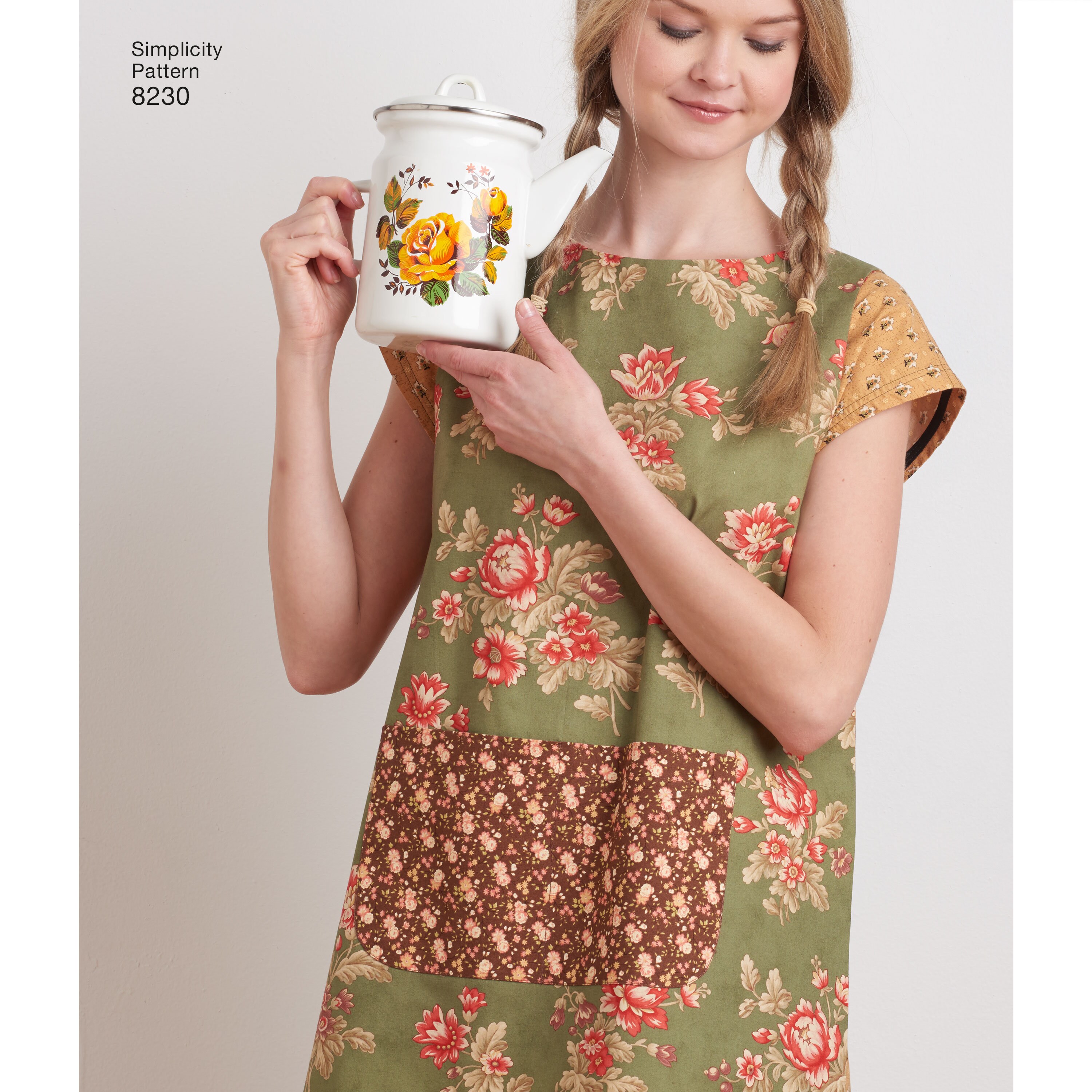 Sewing Pattern for Women's Aprons, Pullover Apron, Gardening Apron ...