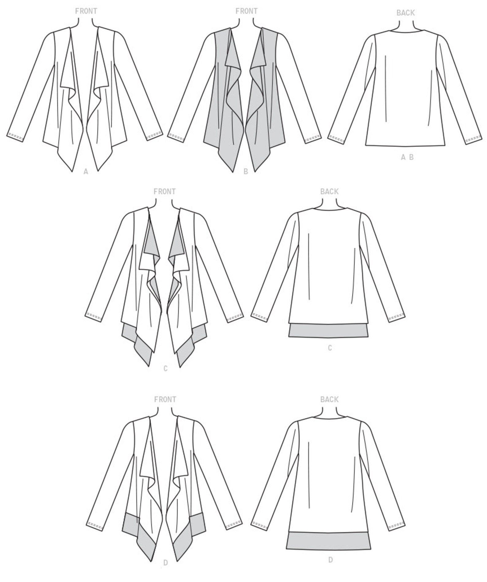 Sewing Pattern for Womens Jacket Shawl Collar Jacket Womens Etsy