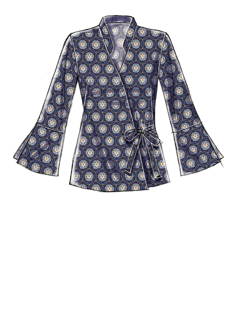 Sewing Pattern for Womens Jacket Wrap Jacket Pattern Belted Etsy