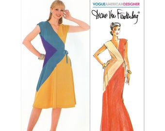 Wrap Dress Pattern 0077  Verified Fit | Empire Waist, Sleeveless, US 218,  PDF US Letter, A0 & A4 - Etsy