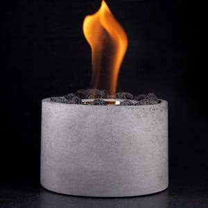 Lava tabletop fire pit | Volcano concrete firebowl | Charcoal fireplace | Unique combination | Nordic touch | VOLCANO SERIES