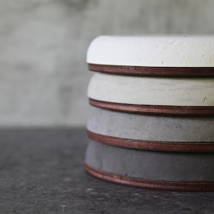 WOOD concrete coasters | Minimalist beton coasters | Cement coasters | Beton trays | Industrial decor