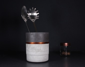Duotone Copper Utensil Pot | VOLCANO COLLECTION