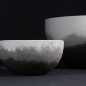 FLOW nordic concrete bowl | Three colors beton bowl | Scandinavian cement bowl | Modern industrial decor