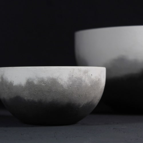 FLOW nordic concrete bowl | Three colors beton bowl | Scandinavian cement bowl | Modern industrial decor