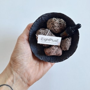 Difusor de aceites esenciales de piedra LAVA / Difusor de piedra Wabi Sabi / Difusor de rocas volcánicas / Aromaterapia bienestar / Energía Reiki