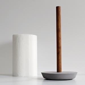 Tocco scandinavo / Portarotolo in cemento / Decorazione per la cucina