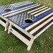 Thin Blue Line Cornhole Boards- police cornhole boards, custom corn hole, thin blue line american flag, hand painted, ACA specifications