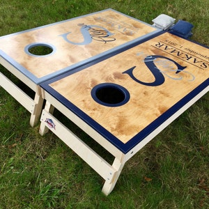 Wedding Cornhole Boards Pro Quality, Wedding Cornhole, Monagrammed Cornhole, Hand Painted, Customized Cornhole, Baggo image 3