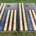 Distressed Thin Blue Line Cornhole Board - Cornhole Boards, Thin Blue Line Boards, Police Cornhole, Law Enforcement, Corn Hole