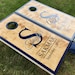 Wedding Cornhole Boards - Wedding Cornhole, Monagrammed Cornhole, Hand Painted Boards, Customized Cornhole, Custom Bag Toss, Marriage Baggo