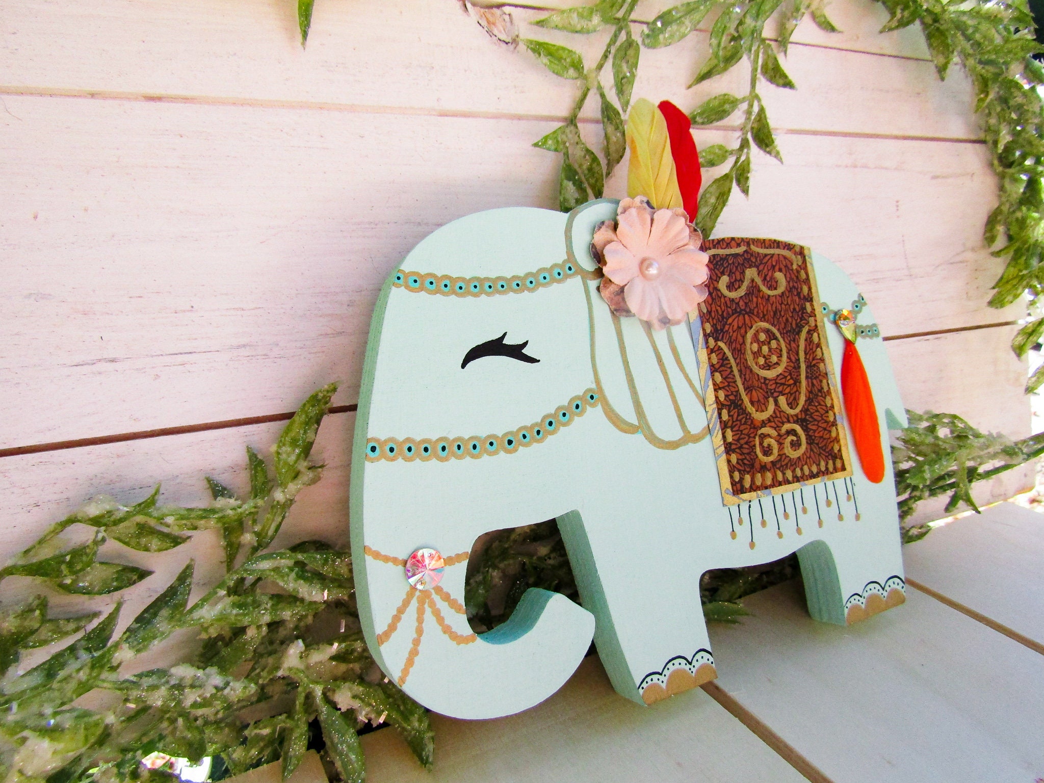 Cute Elephant Home Decor Office Decor Etsy