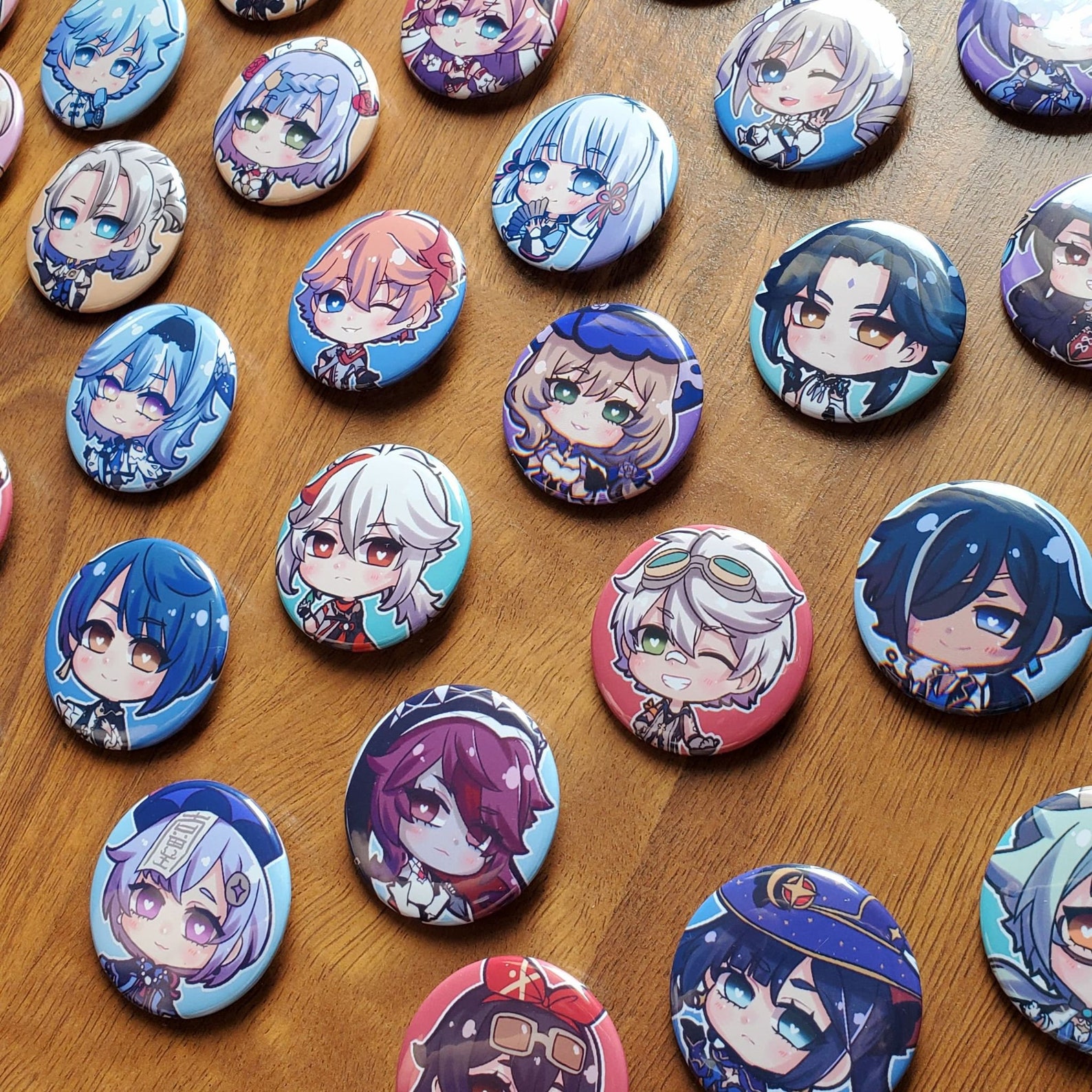 NEW VERSION Genshin Impact Button Pins Etsy
