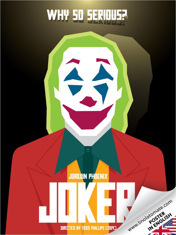 Movie Poster Joker Etsy Movie Poster Joker Etsy