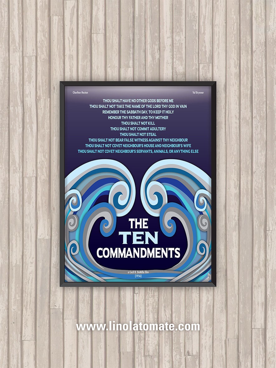 Affiche Film Les Dix Commandements | The Ten Commandments