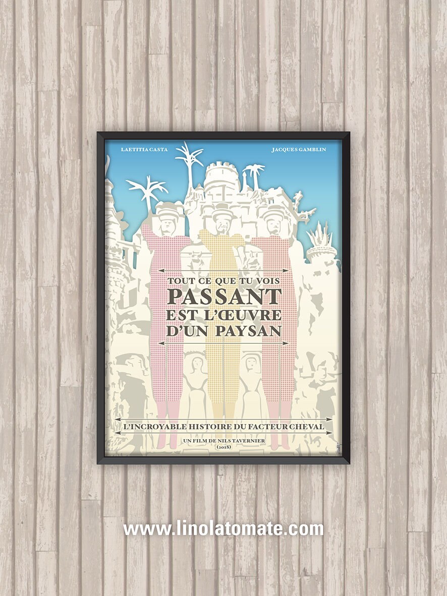 Affiche Film L'incroyable Histoire Du Facteur Cheval
