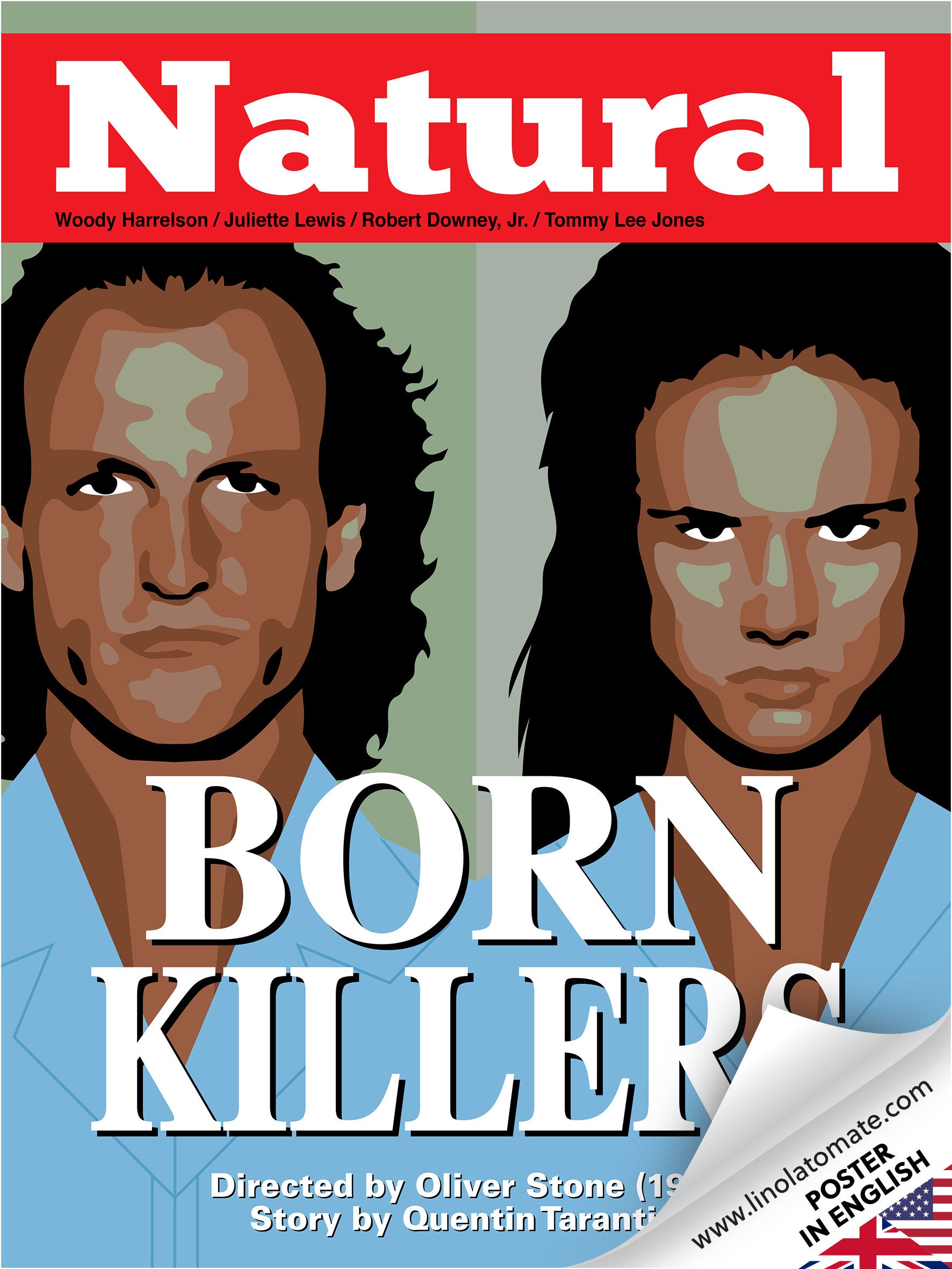 Movie Poster NATURAL BORN KILLERS - Etsy Denmark
