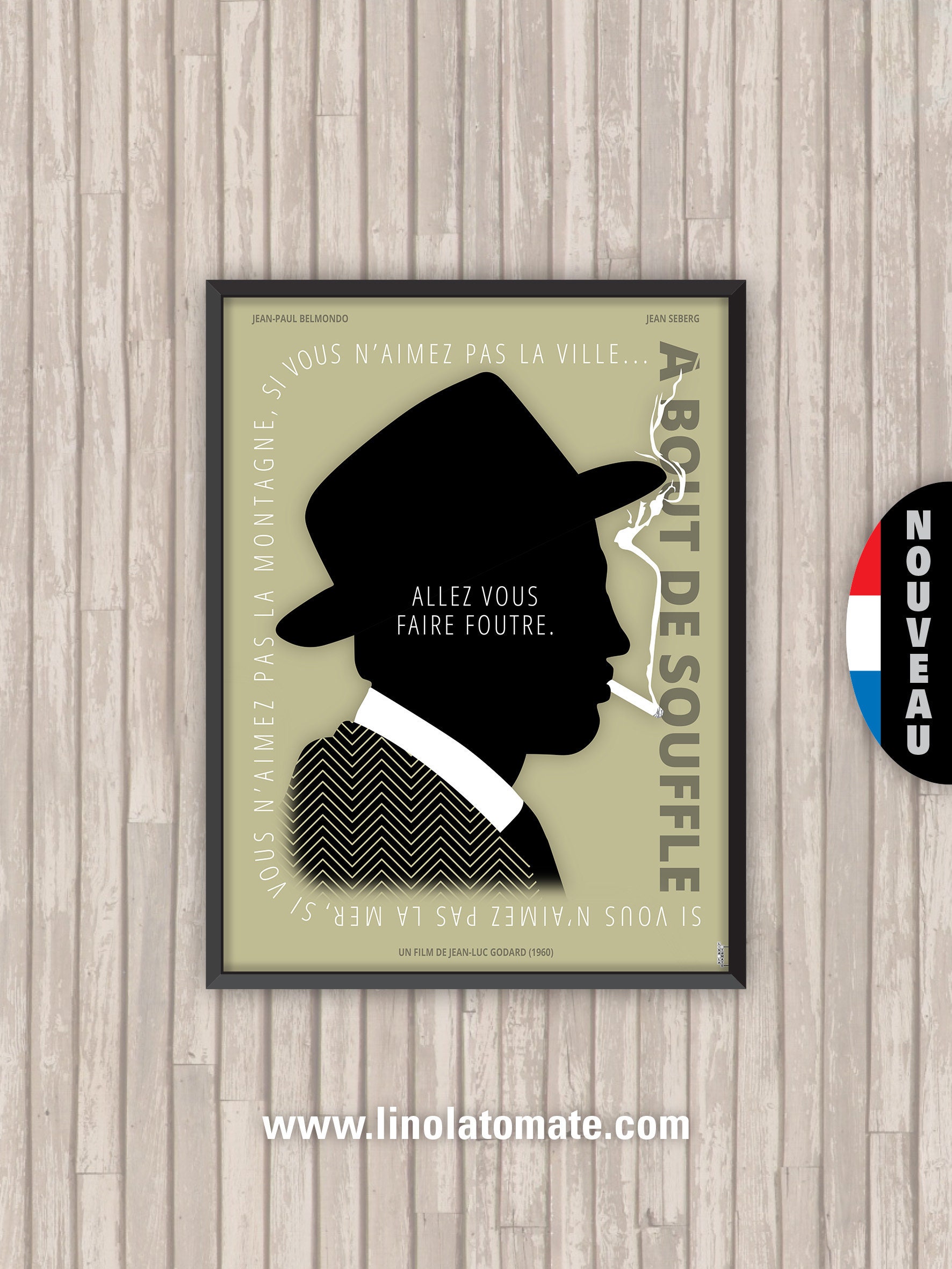 Affiche Film à Bout de Souffle