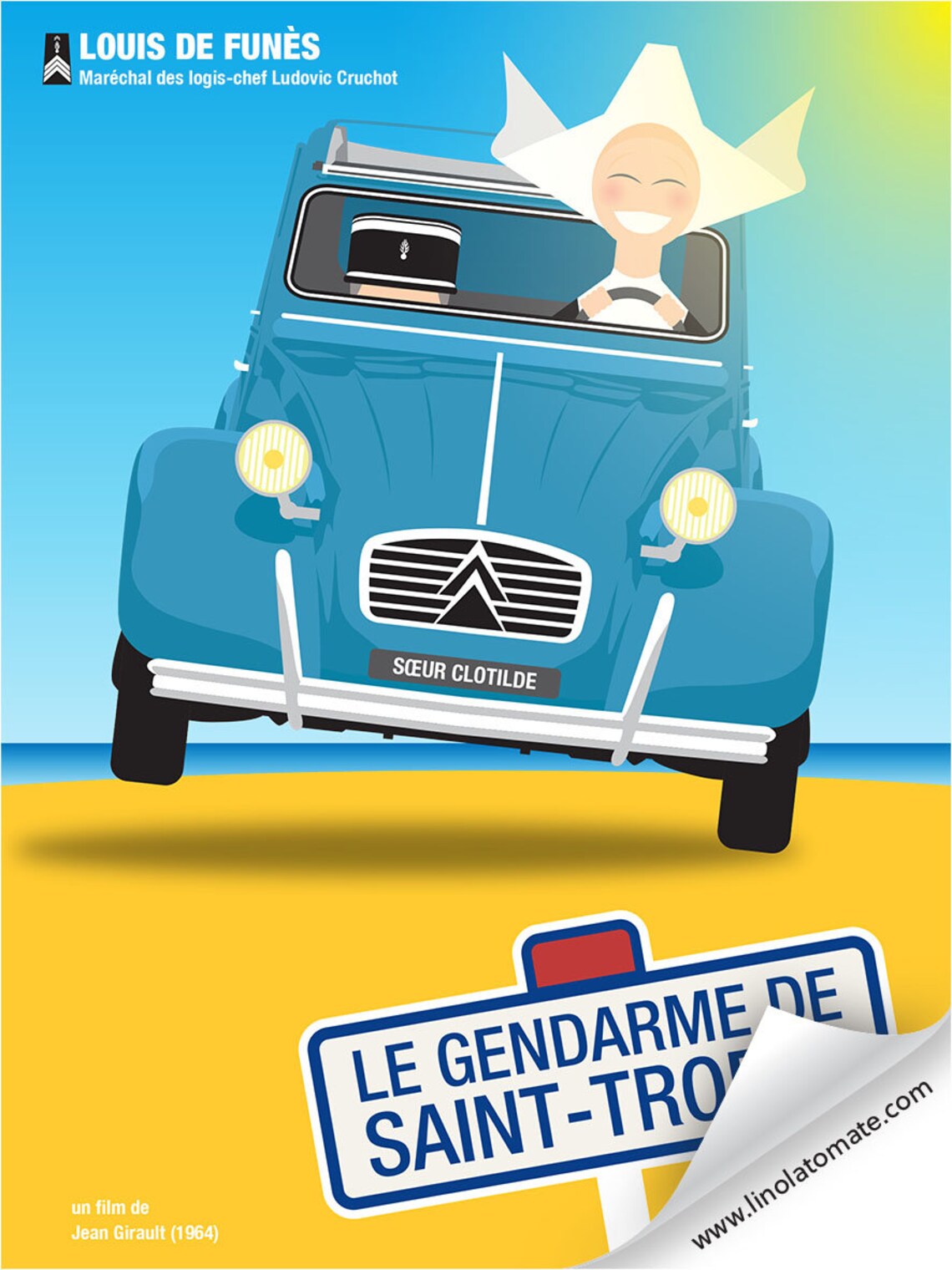 Affiche film Le GENDARME de SAINTTROPEZ Etsy France