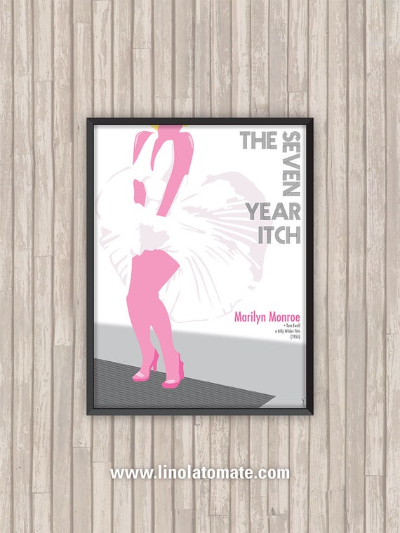 Movie Poster The Seven Year Itch Etsy