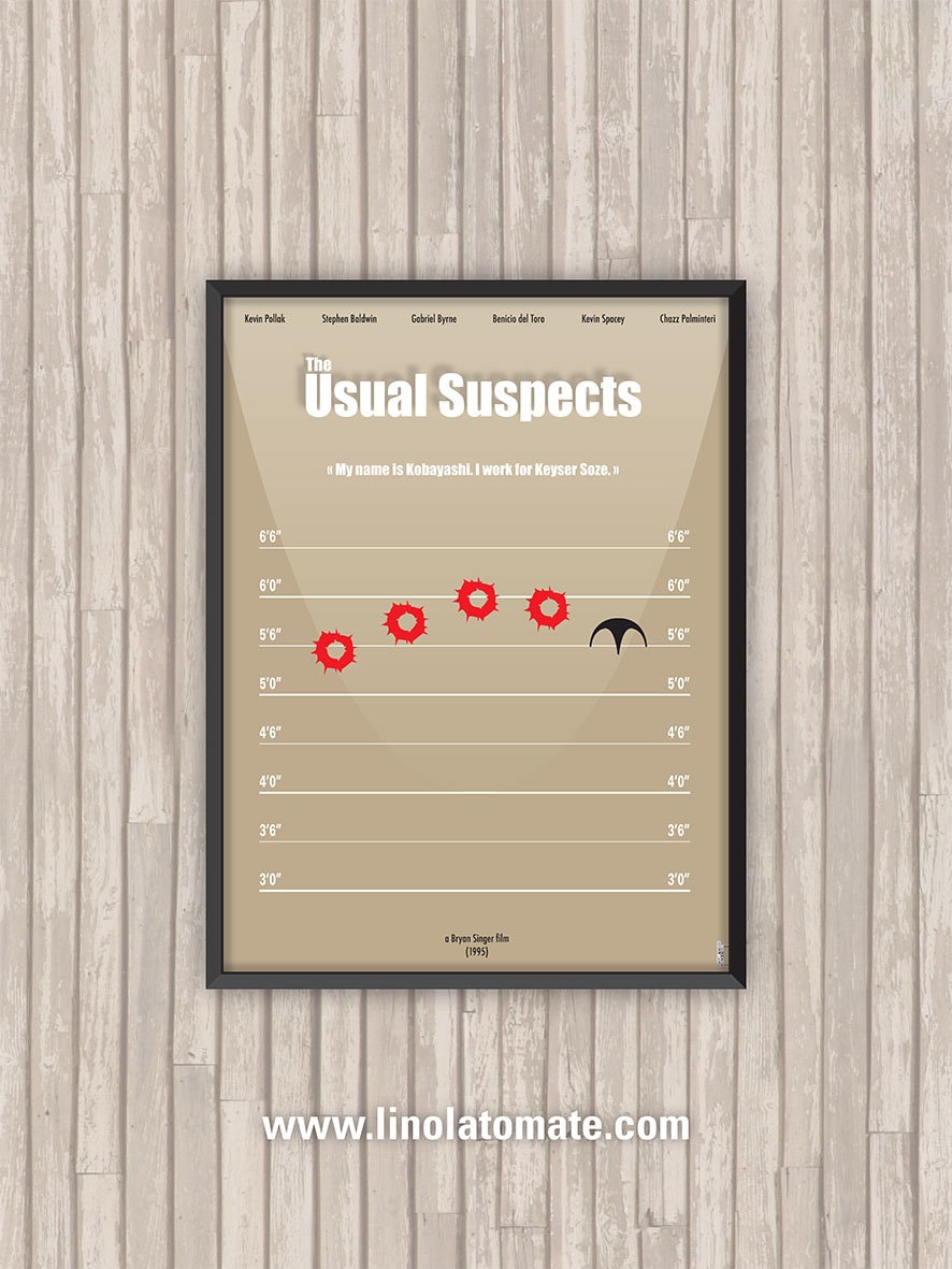 Affiche Film Usual Suspects | The Usual Suspects