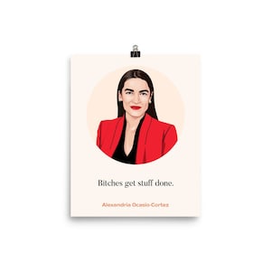 Las perras AOC IMPRIMIBLES obtienen cosas Ddone Wall Art