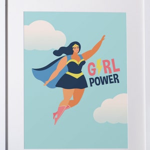 Feminist Poster, Feminist Wall Art, Feminist Art Print, Girl Power Art, Empowered Women Print, Girl Nursery Room, Feminist Nursery Art
