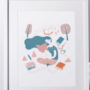 Póster De Lectura, Arte De Sala De Niñas, Impresión De Lectura De Niñas, Póster De Aula, Póster De Aprendizaje, Impresión De Aula, Impresión De Habitación De Niñas, Guardería De Niñas