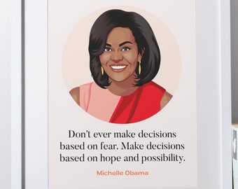 Details about   Michelle Obama Poster Michelle Obama Quote Poster
