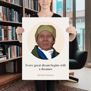Harriet Tubman Poster, Feminist Poster, Women&#39;s Empowerment Equality Art Print, Classroom Poster, Civil Rights Poster, Equality Art Print