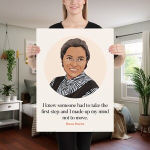 Rosa Parks Poster, Feminist Quote Print, Equality Art, Diversity Feminist Print, Civil Rights, Equality Print