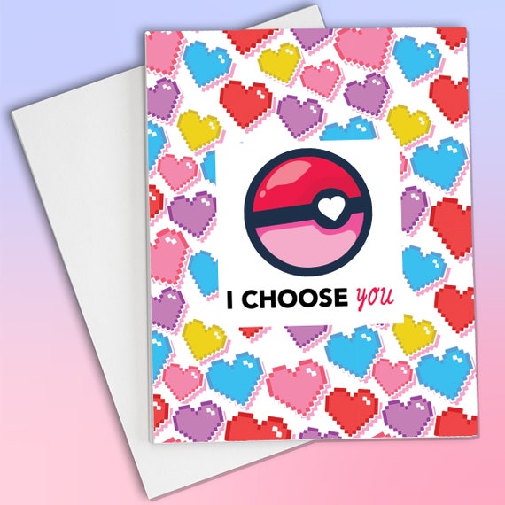 Pokemon Valentine Cute Pokemon Card Valentine Day Card For Boyfriend Pokemon Gift Pokemon Card For Him Card For Boyfriend