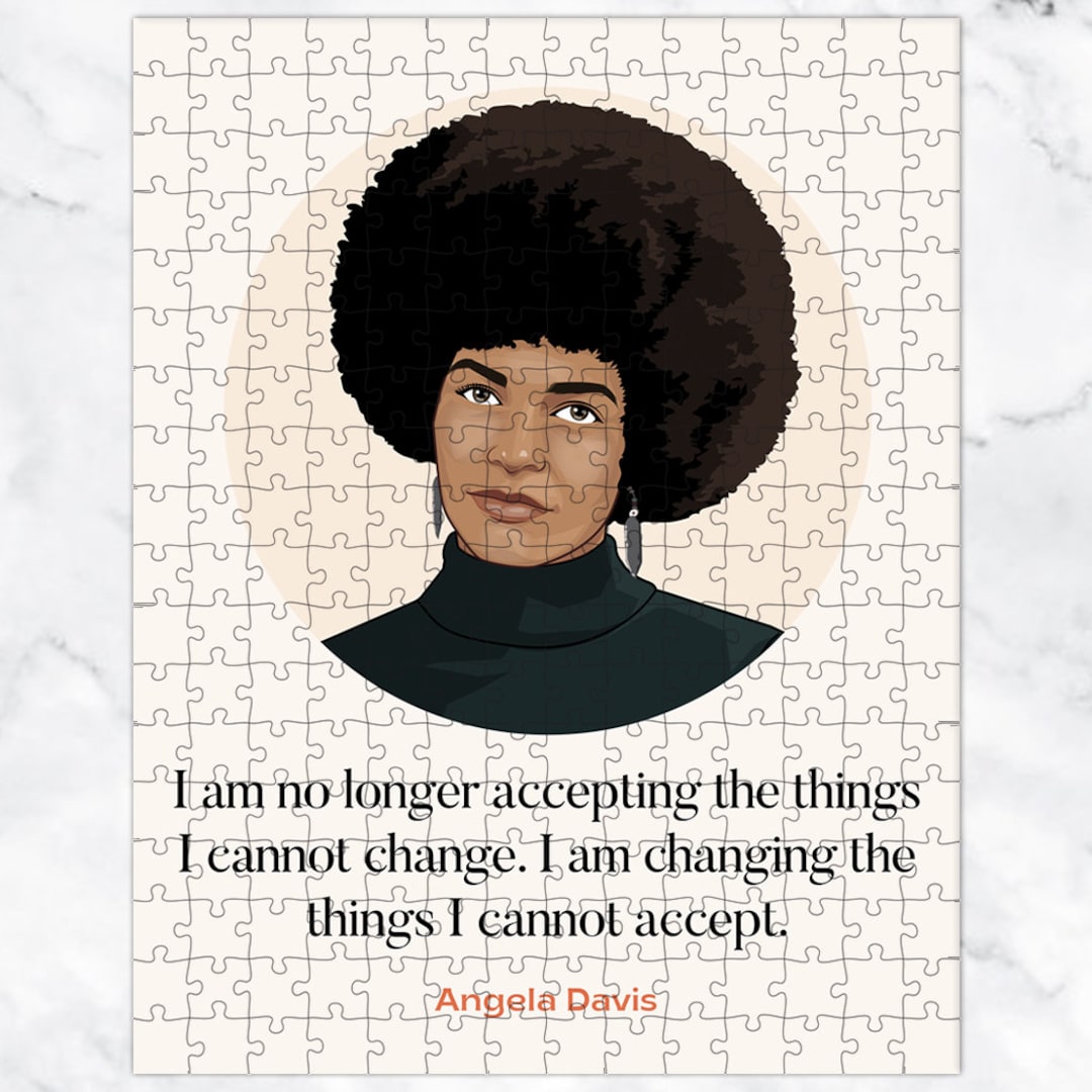 Black History Month Puzzle, Angela Davis Gift, Black Girl Power, Women