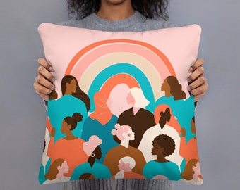 Multicolor 16x16 Feministas Studio Pumpkin Spice & Reproductive Rights Feminist Throw Pillow Multicolor 16x16 Feministas Studio Pumpkin Spice & Reproductive Rights Feminist Throw Pillow