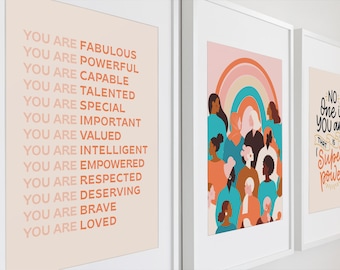Poster per bambini con affermazioni positive