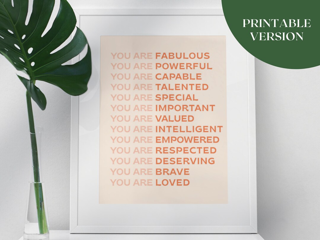 PRINTABLE Feminist Poster, Feminist Wall Art, Art Print for Teen Girl ...