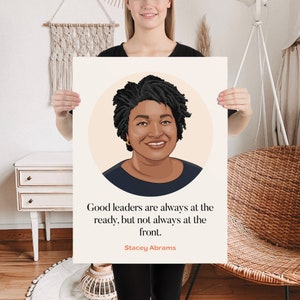 Stacey Abrams Poster, Feminist Print, Georgia Voter Poster, Activism Poster, Feminism Inspirational Women