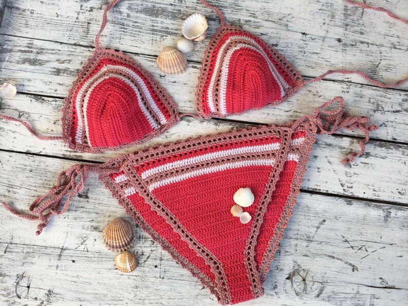 Crochet bikini Boho bikini Crochet swimsuit Etsy