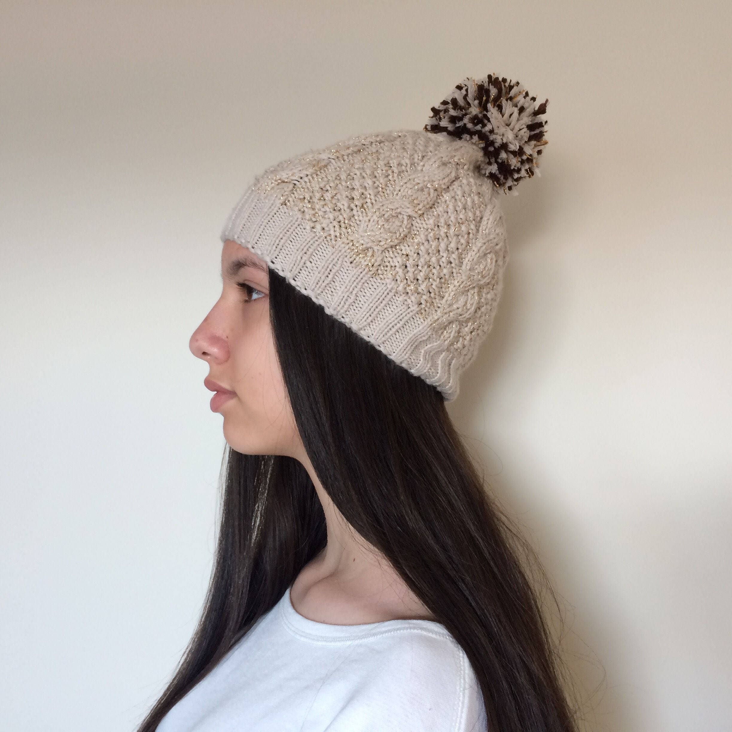 hand knit winter hats