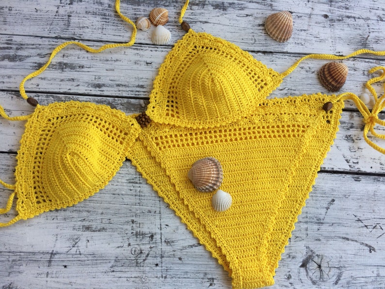 Crochet Bikini Crochet Swimwear Crochet Boho Bikini Etsy