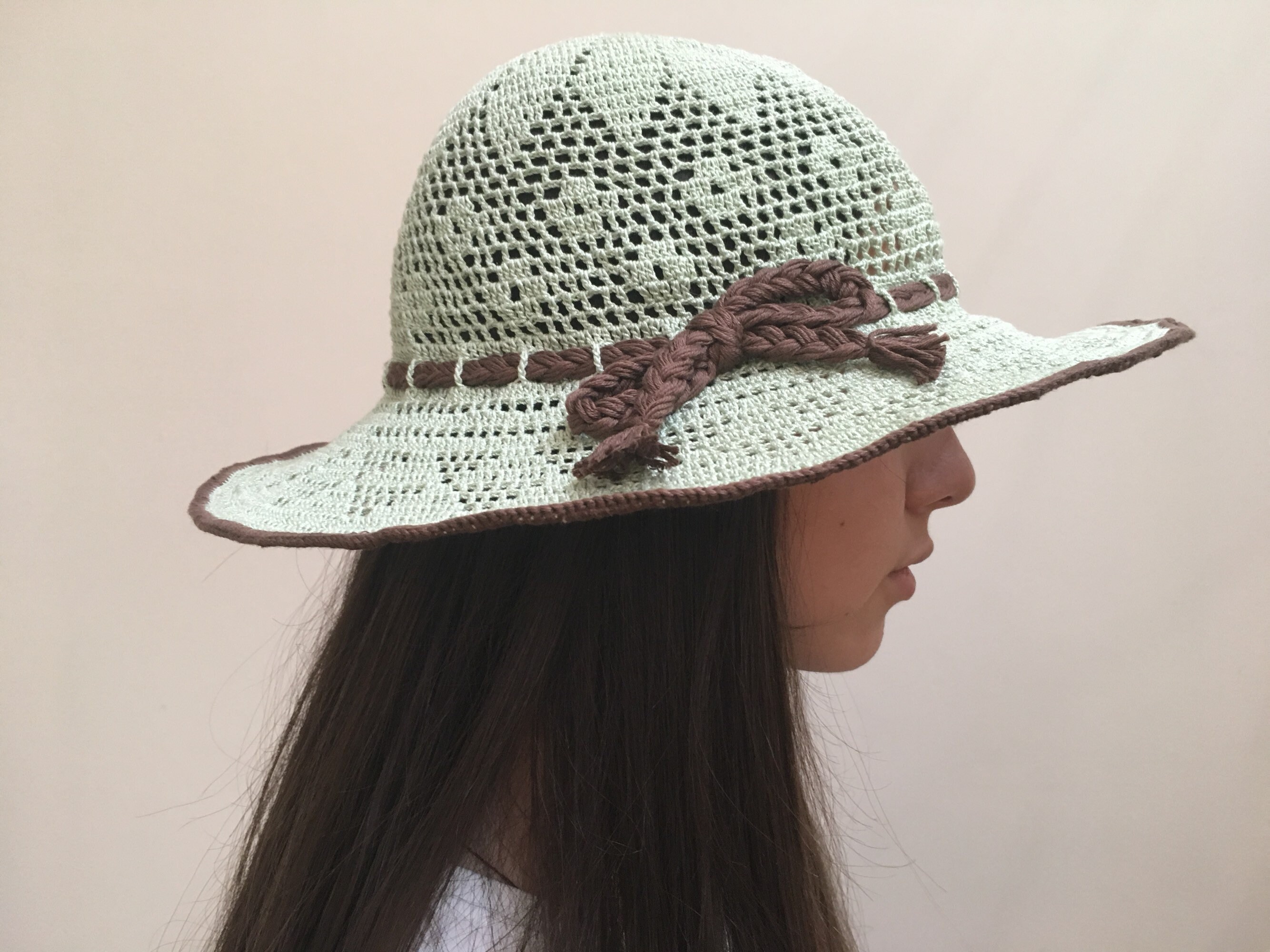 Crochet summer hat... Cotton sun hat... Handmade Crochet sun | Etsy