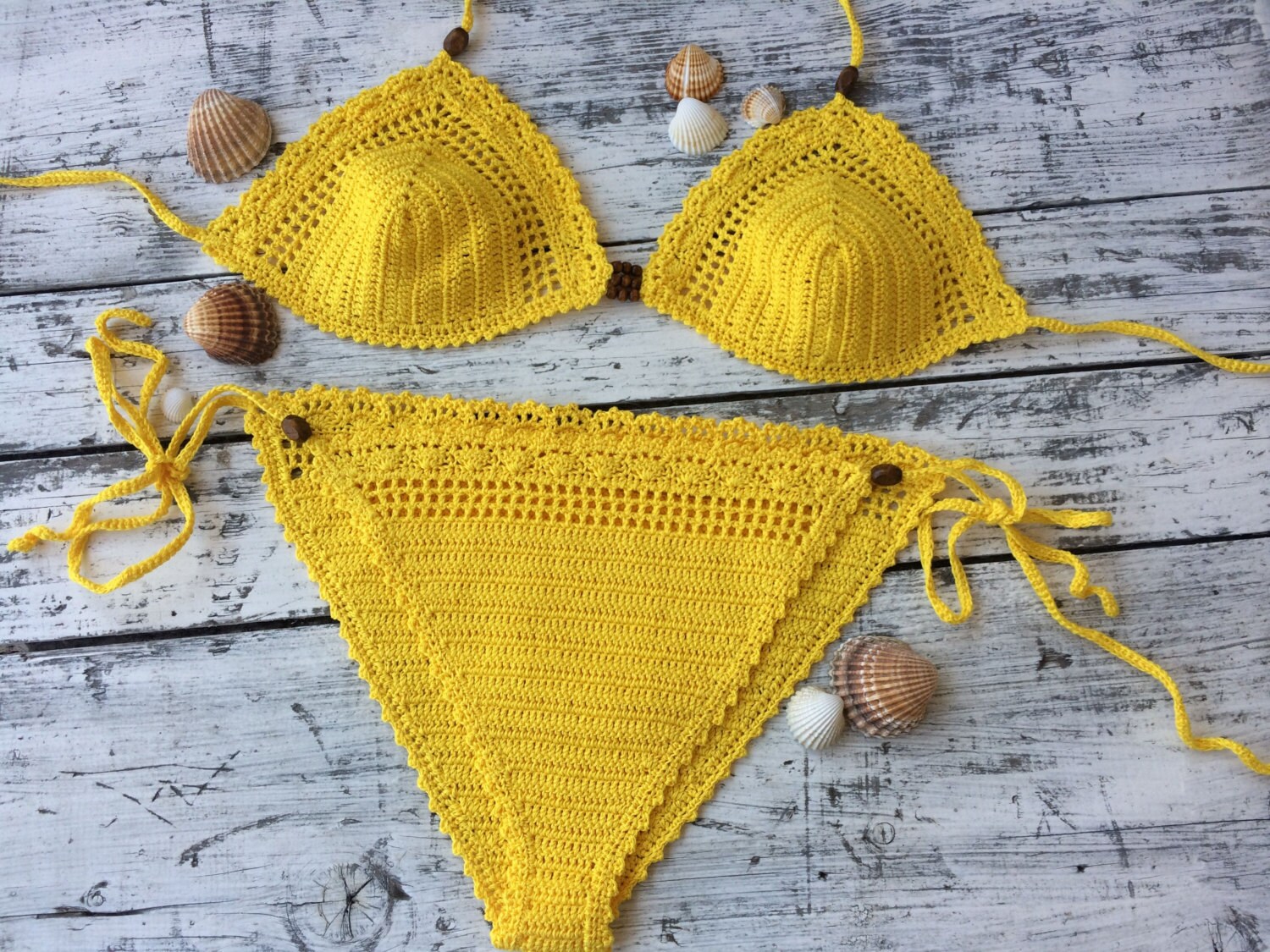 Crochet Bikini Crochet Swimwear Crochet Boho Bikini - Etsy