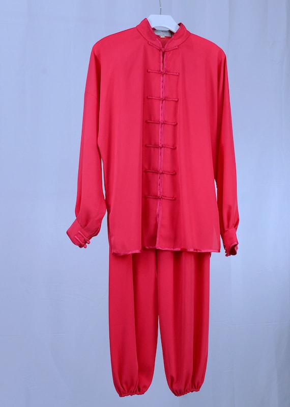 Hot Pink Asian Pajama Lounge Pants Set - Size