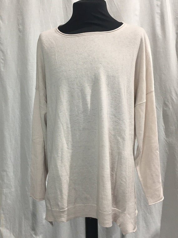 NWTs Luxurious Voyage by Marina Rinaldi Barely Off-White Lightweight Pullover Sweater Plus Size 2X - 3X