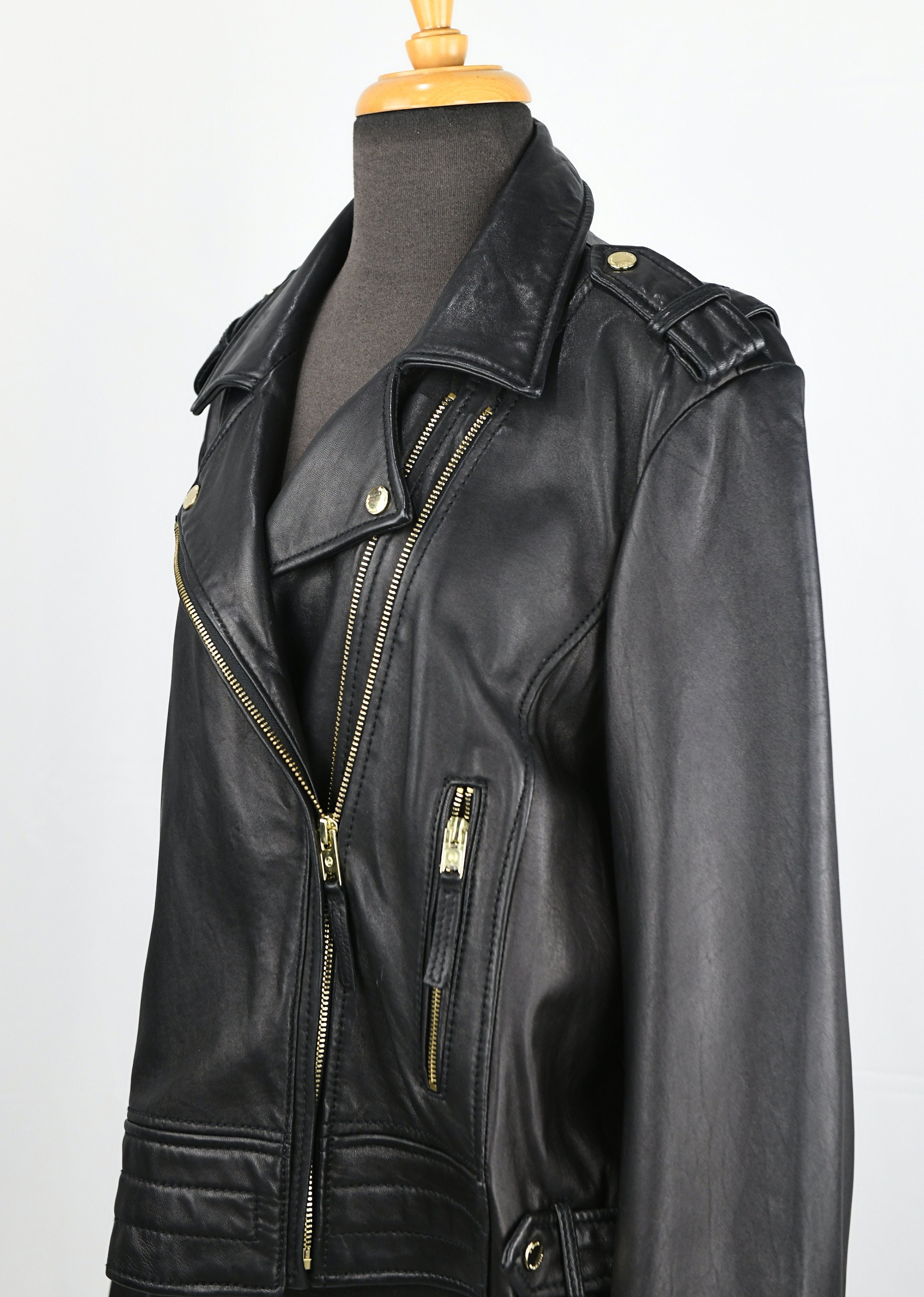 Moto jacket gold hardware discount