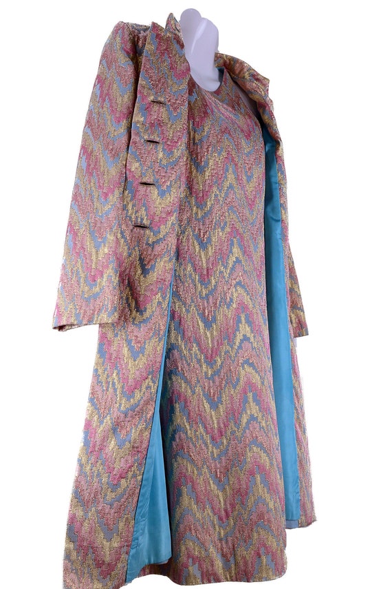 Prettiest Early 1960s Malcolm Starr by Elinor Simmons Hand Beaded Pale Yellow Silk Dress main image 0